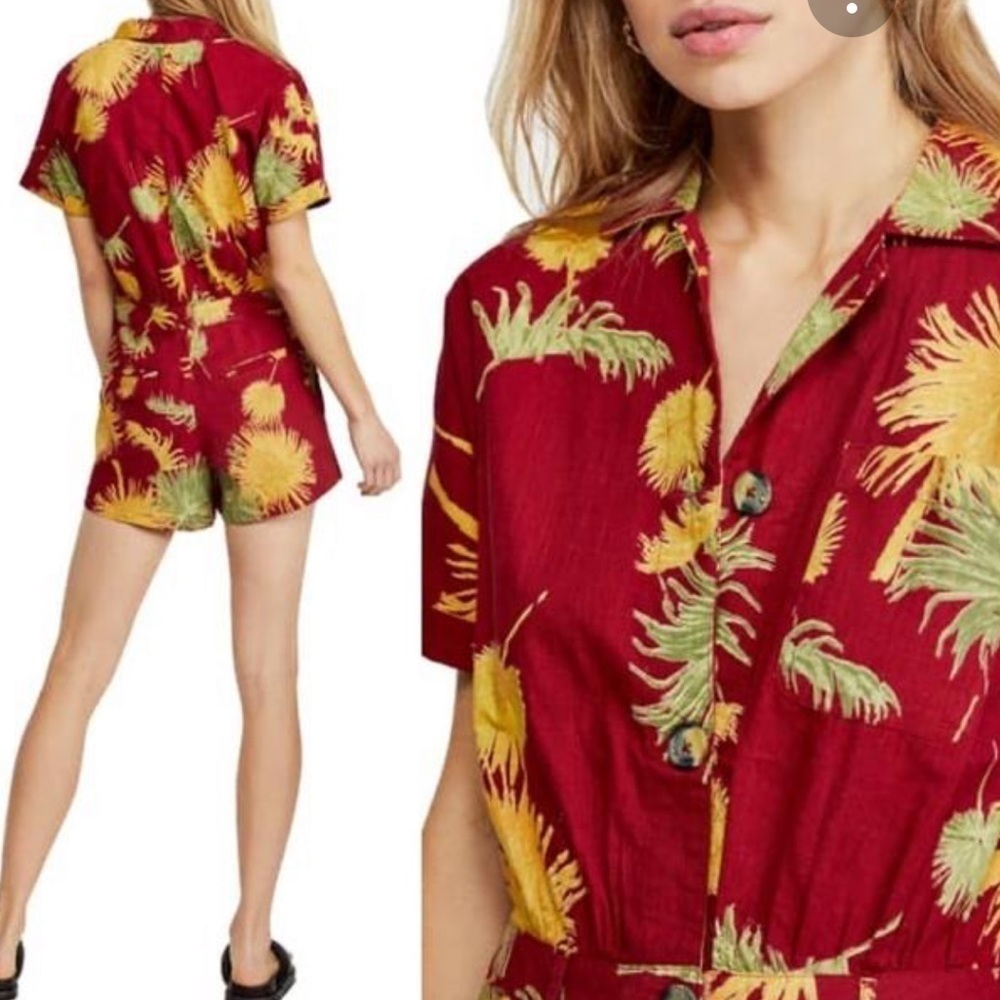 FREEPEOPLE Malibu tropical print jumpsuit - Picture 12 of 12